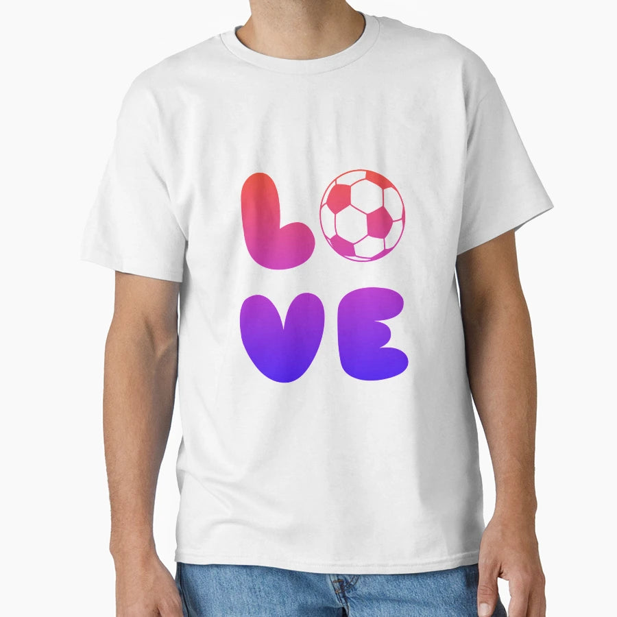 Football Love T-Shirt - Aesthetic Graphic Men Women - T-Shirt, Sweatshirt, Hoodie