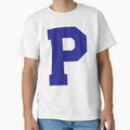 Alphabet Blue P Sports Letter P T-Shirt - Streetwear Style for Adults - T-Shirt, Sweatshirt, Hoodie
