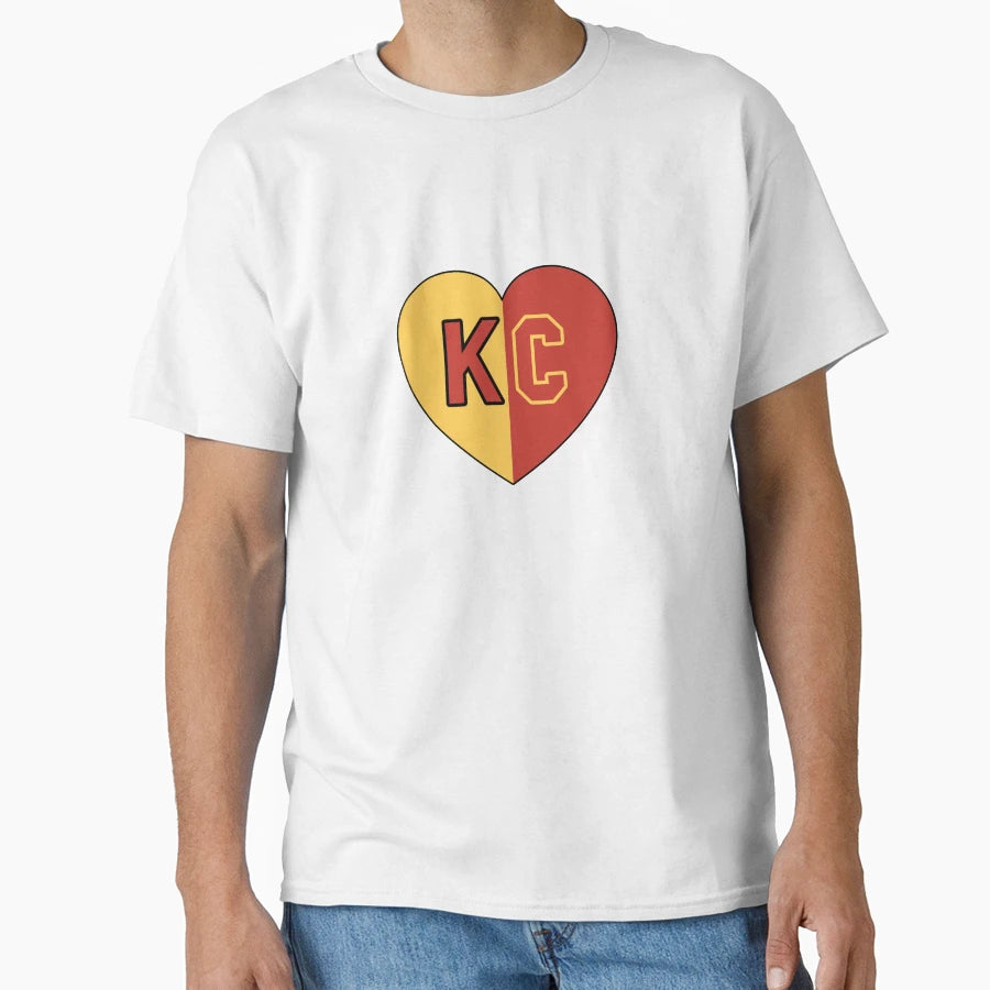 I Love Kansas City Kc Heart T-Shirt - Aesthetic Graphic Unisex - T-Shirt, Sweatshirt, Hoodie