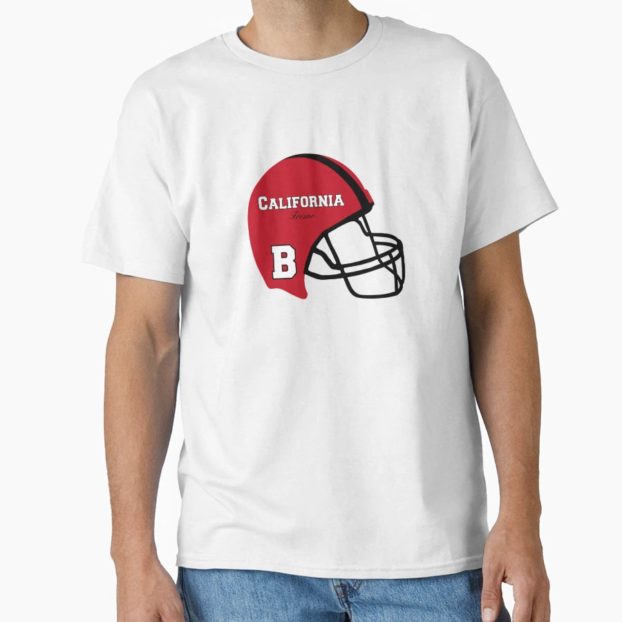 Fresno California Ca Football Helmet T-Shirt - Fun Novelty Design Unisex - T-Shirt, Sweatshirt, Hoodie