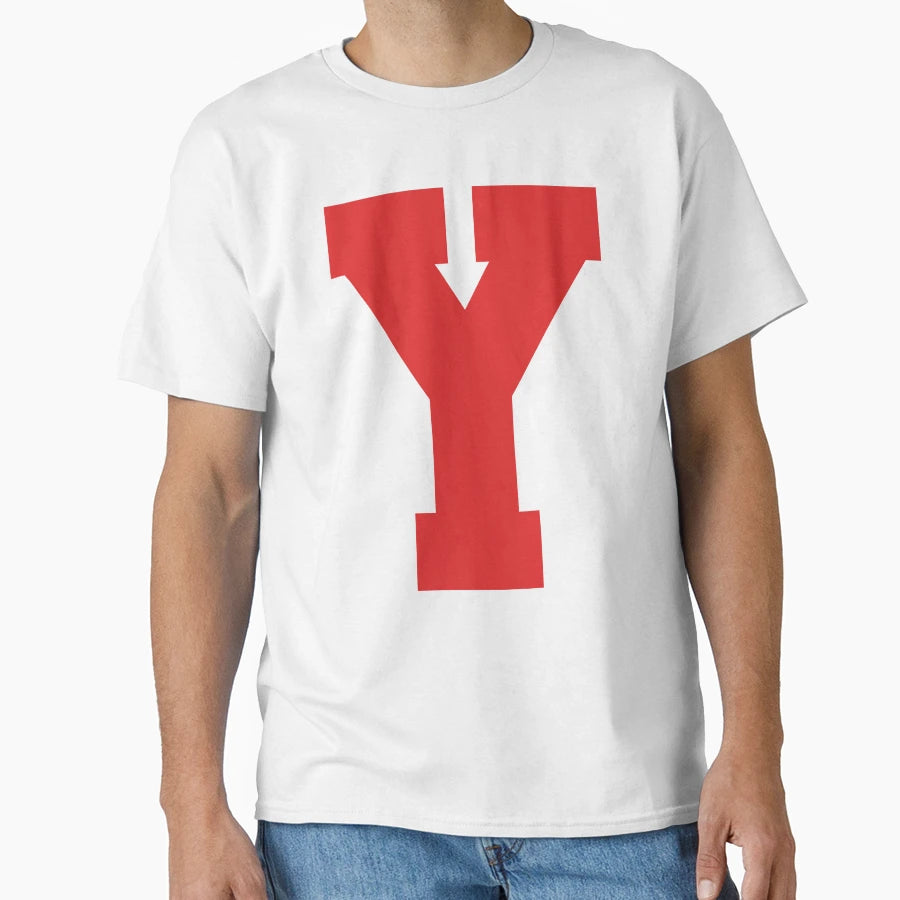 Alphabet Red Y Sports Letter Y T-Shirt - Trendy Graphic for Adults - T-Shirt, Sweatshirt, Hoodie