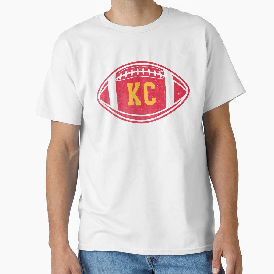 Kansas City Throwback Football T-Shirt - Streetwear Style Unisex - T-Shirt, Sweatshirt, Hoodie