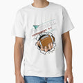 American Football Sports Ball T-Shirt - Minimalist Print Men Women - T-Shirt, Sweatshirt, Hoodie