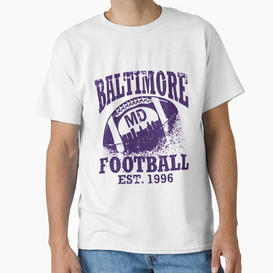 Baltimore Football T-Shirt - Novelty Apparel Unisex - T-Shirt, Sweatshirt, Hoodie