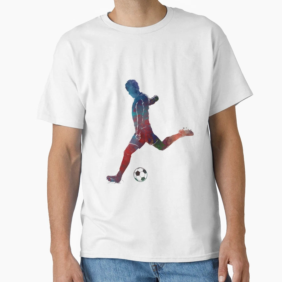 Football Player Sport Art Football T-Shirt - Minimalist Print for Adults - T-Shirt, Sweatshirt, Hoodie