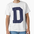 Alphabet Marine Blue D Sports Letter D T-Shirt - Unique Graphic Unisex - T-Shirt, Sweatshirt, Hoodie