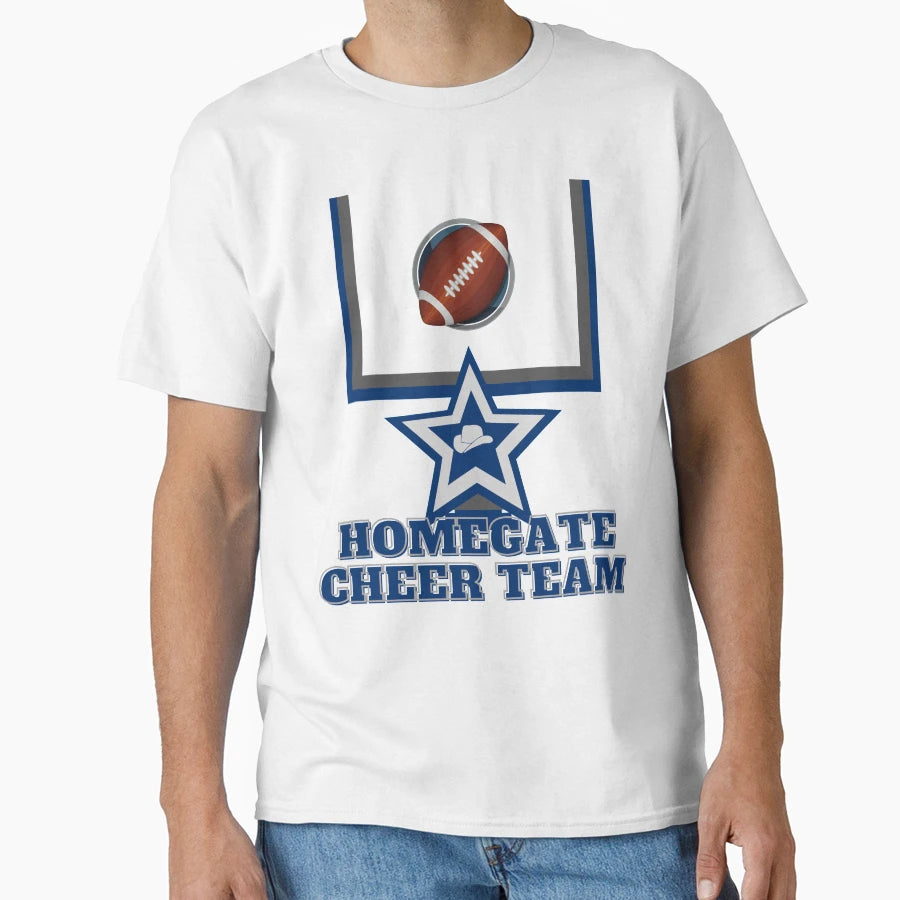 Usa Football Homegate Party Cheer Team T-Shirt - Graphic Print Unisex - T-Shirt, Sweatshirt, Hoodie