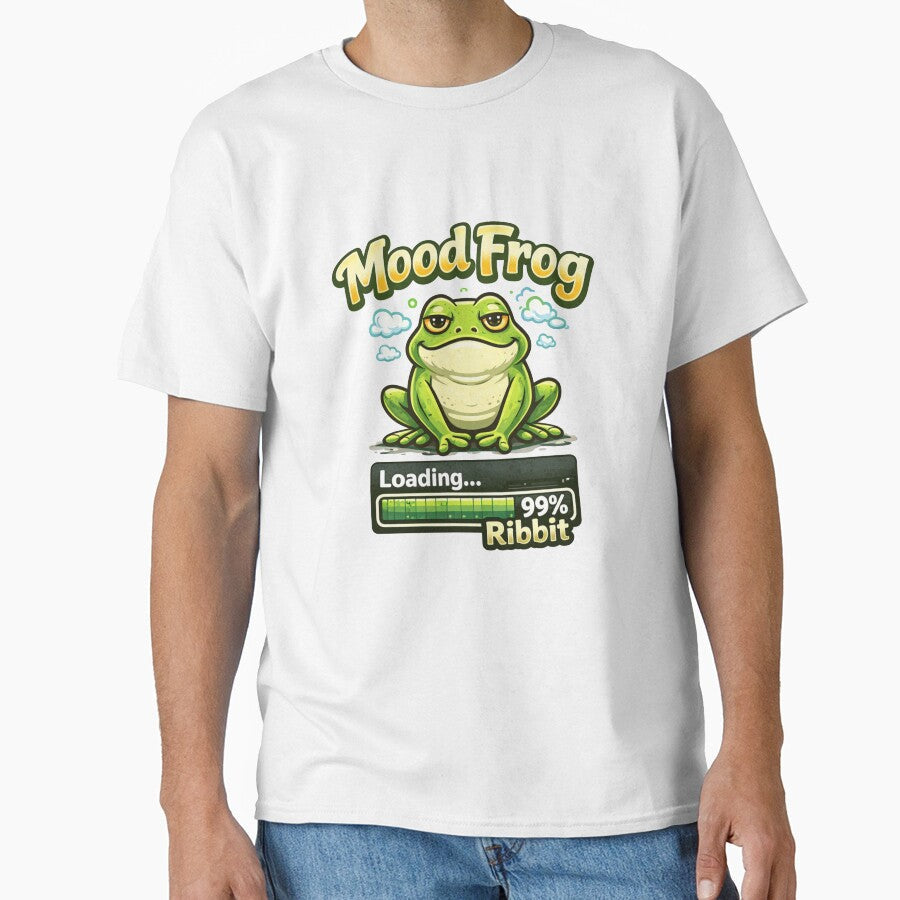 Mood Frog Loading… 99% Ribbit by FroggyOnly - Adult & Kids T-Shirts, Sweatshirts & Hoodies apparel design preview 1