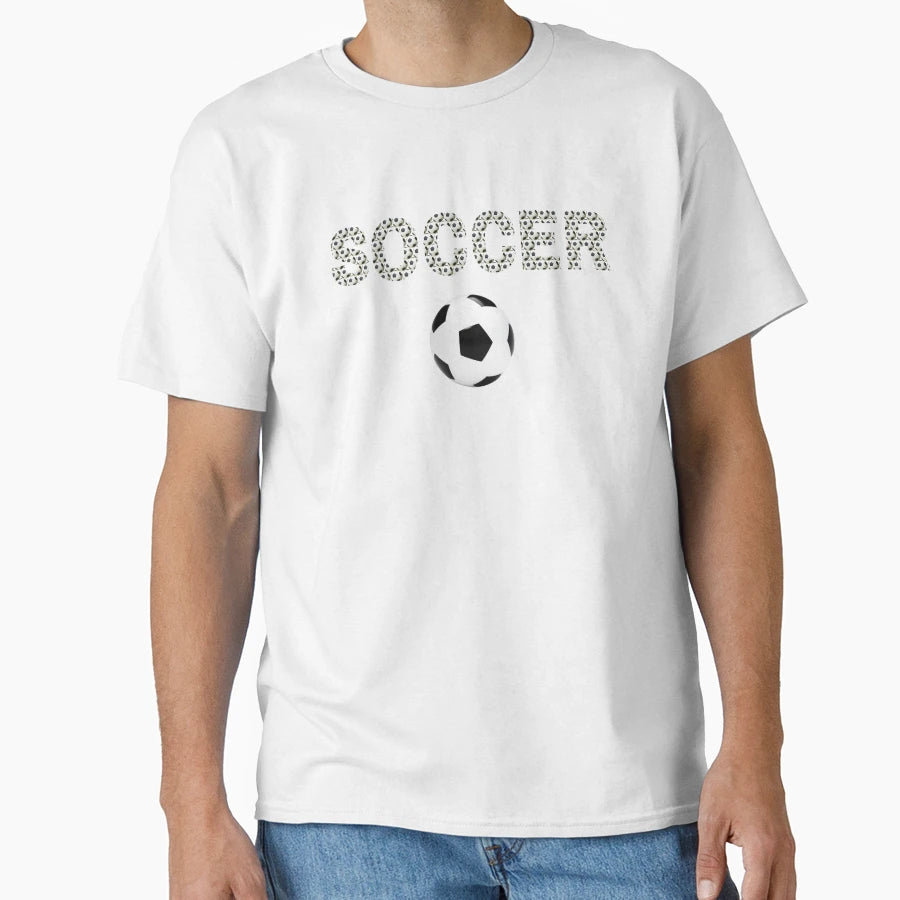 Soccer Football Fans Love Footy Soccer T-Shirt - Minimalist Print Unisex - T-Shirt, Sweatshirt, Hoodie