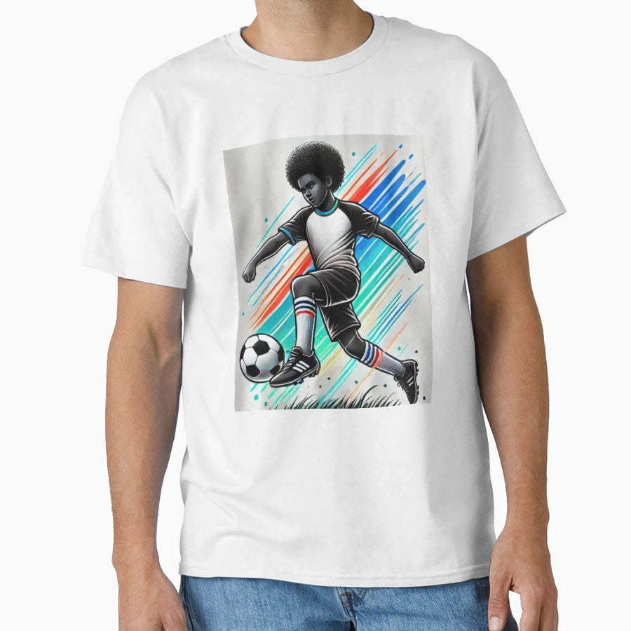 Playing Soccer T-Shirt - Streetwear Style for Adults - T-Shirt, Sweatshirt, Hoodie