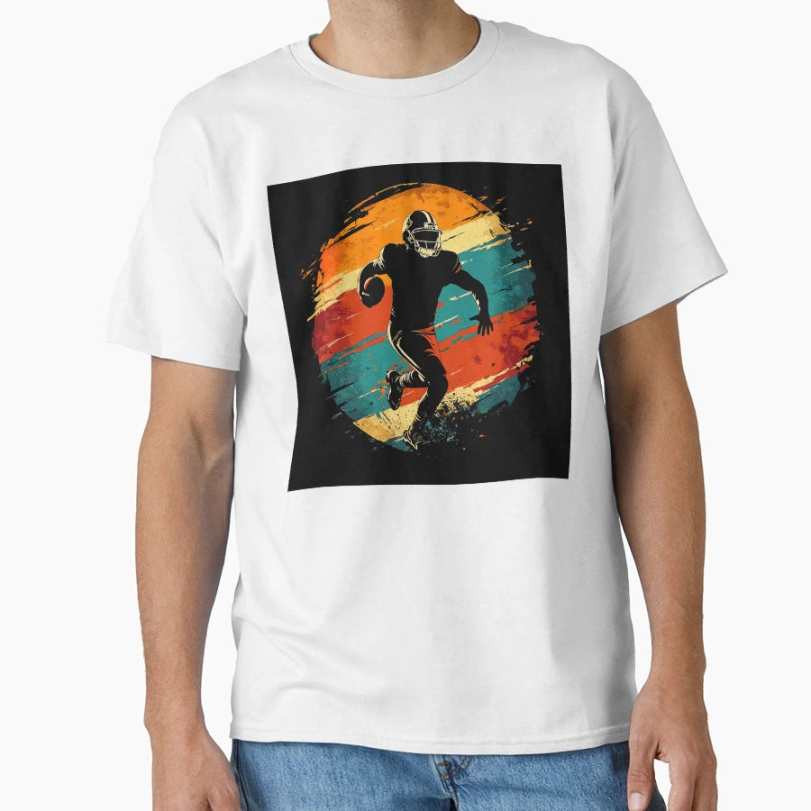 American Football Player T-Shirt - Custom Art Print Men Women - T-Shirt, Sweatshirt, Hoodie