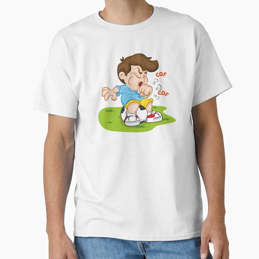 Illustration Is Character Child Cough T-Shirt - Streetwear Style Unisex - T-Shirt, Sweatshirt, Hoodie