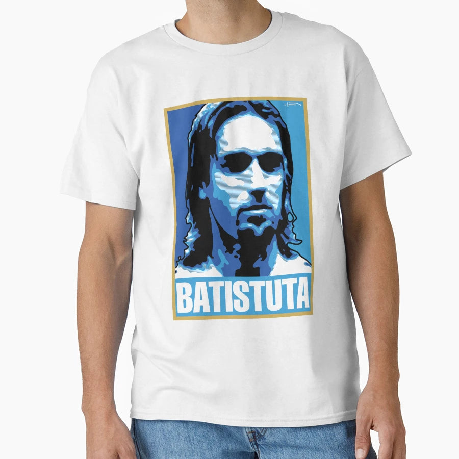 Batistuta Argentina T-Shirt - Novelty Apparel for Adults - T-Shirt, Sweatshirt, Hoodie