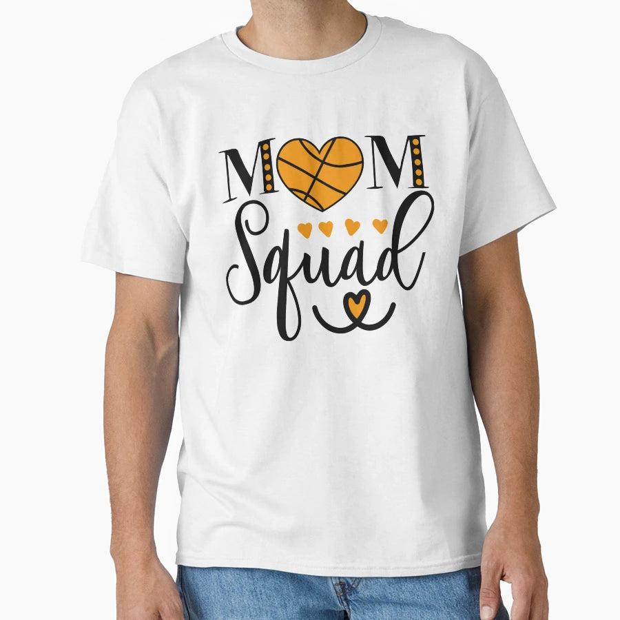 Basketball Mom Squad Home Decor T-Shirt - Trendy Graphic Unisex - T-Shirt, Sweatshirt, Hoodie