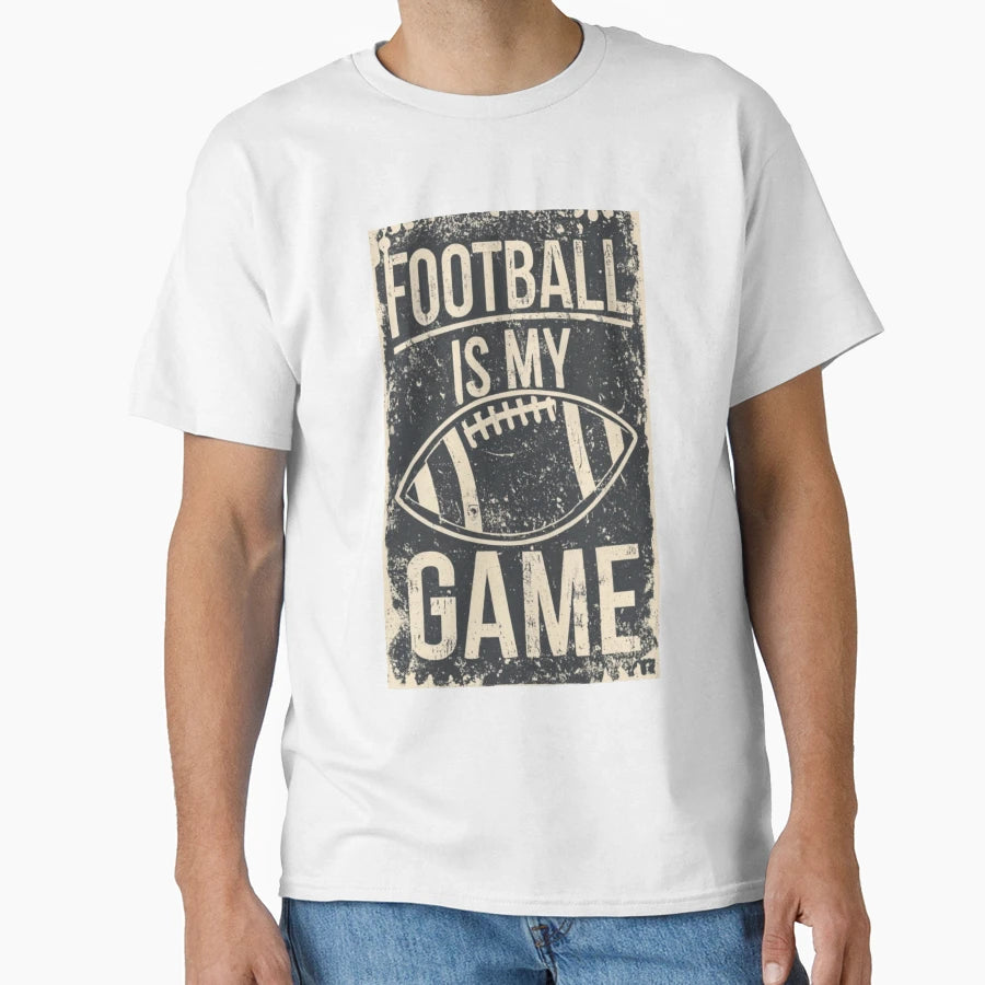 Football Is My Game T-Shirt - Trendy Graphic for Adults - T-Shirt, Sweatshirt, Hoodie