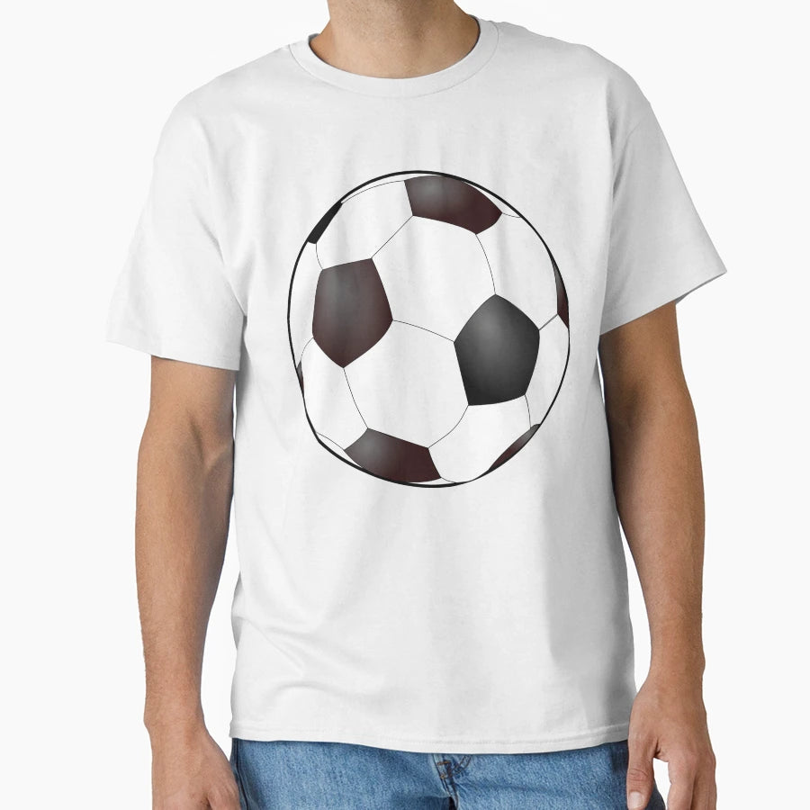 Soccer Ball Football Foot Ball T-Shirt - Minimalist Print for Adults - T-Shirt, Sweatshirt, Hoodie