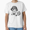 Kawaii Soccer Player T-Shirt - Graphic Print Unisex - T-Shirt, Sweatshirt, Hoodie