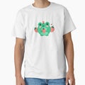 Cute Kawaii Frog in Strawberry Hat: Chubby Anime Toad - Adult & Kids T-Shirts, Sweatshirts & Hoodies apparel design preview 1