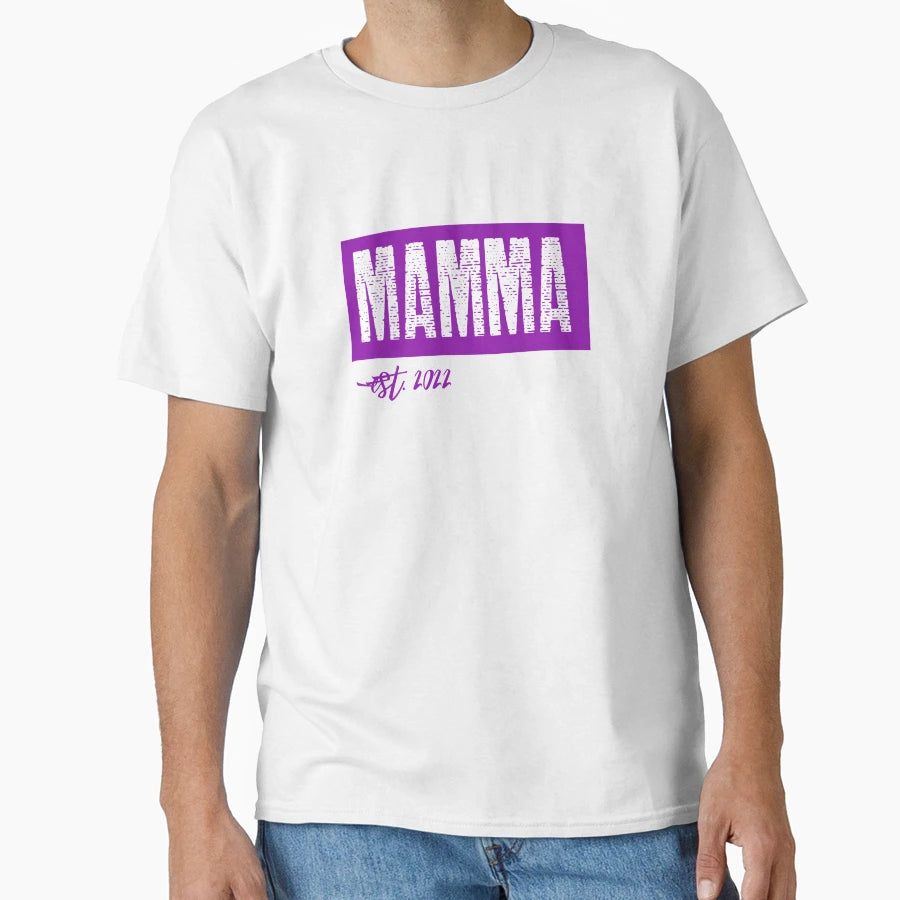 Mamma Est2022 T-Shirt - Aesthetic Graphic for Adults - T-Shirt, Sweatshirt, Hoodie