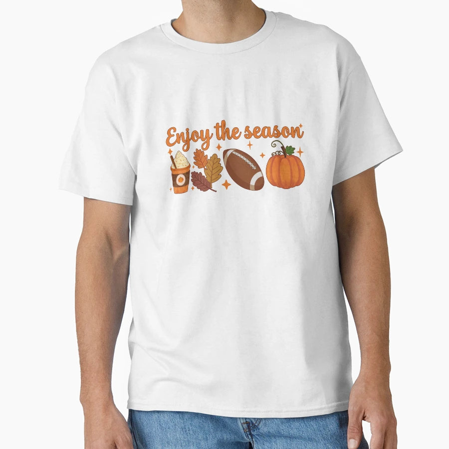 Fall Halloween Pumpkin Thanksgiving T-Shirt - Custom Art Print Men Women - T-Shirt, Sweatshirt, Hoodie