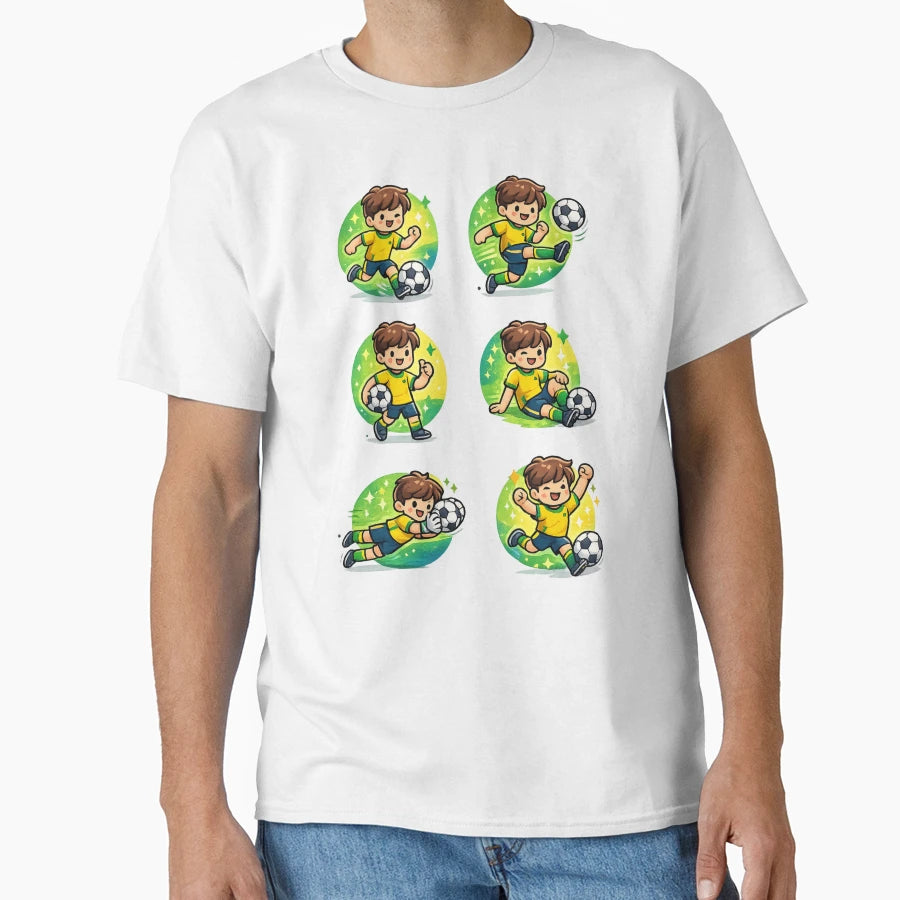 Soccer Icons Collection Green And T-Shirt - Minimalist Print for Adults - T-Shirt, Sweatshirt, Hoodie