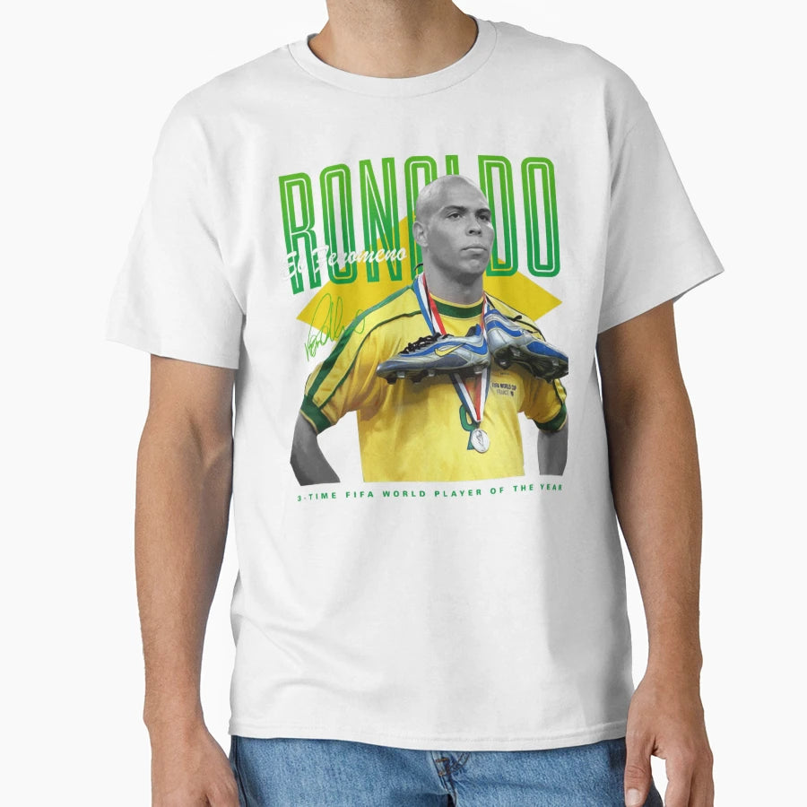 Ronaldo 3 Time Fifa World Player Year T-Shirt - Trendy Graphic Unisex - T-Shirt, Sweatshirt, Hoodie