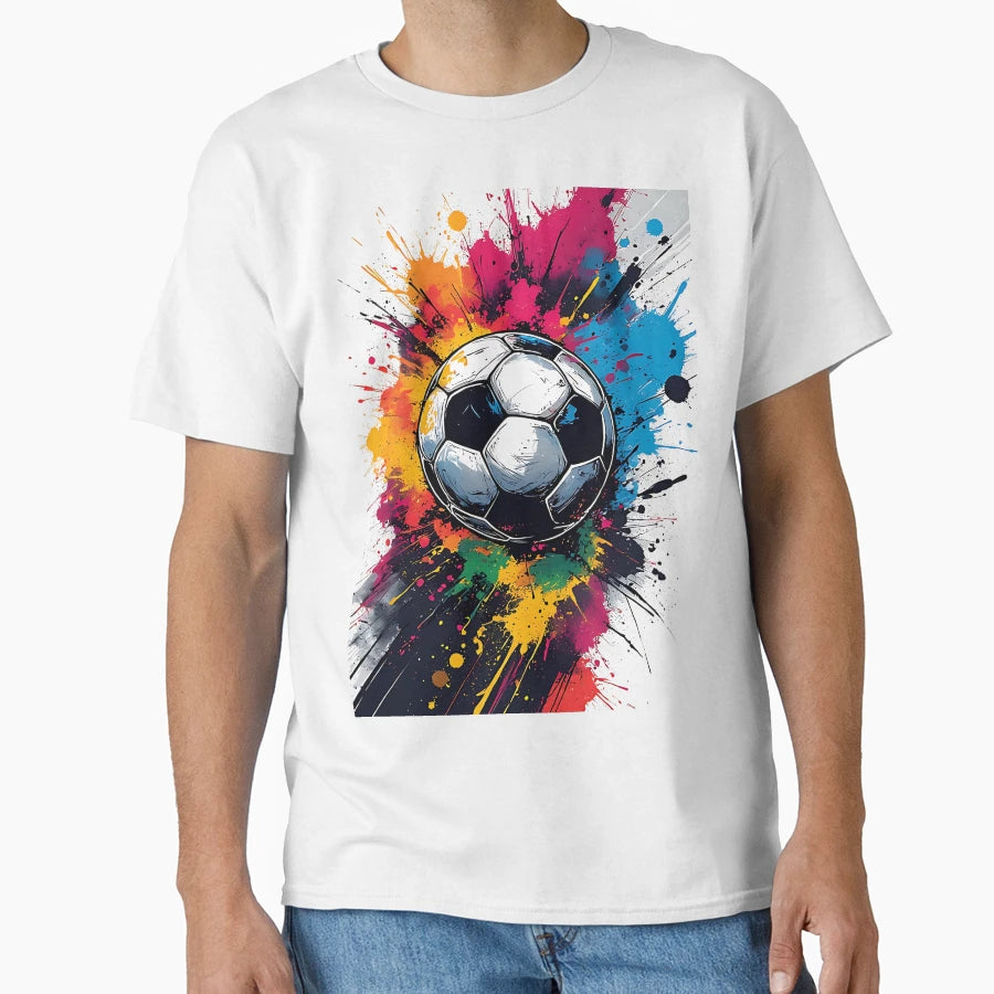Explosive Soccer Colorful Passion T-Shirt - Graphic Print Men Women - T-Shirt, Sweatshirt, Hoodie