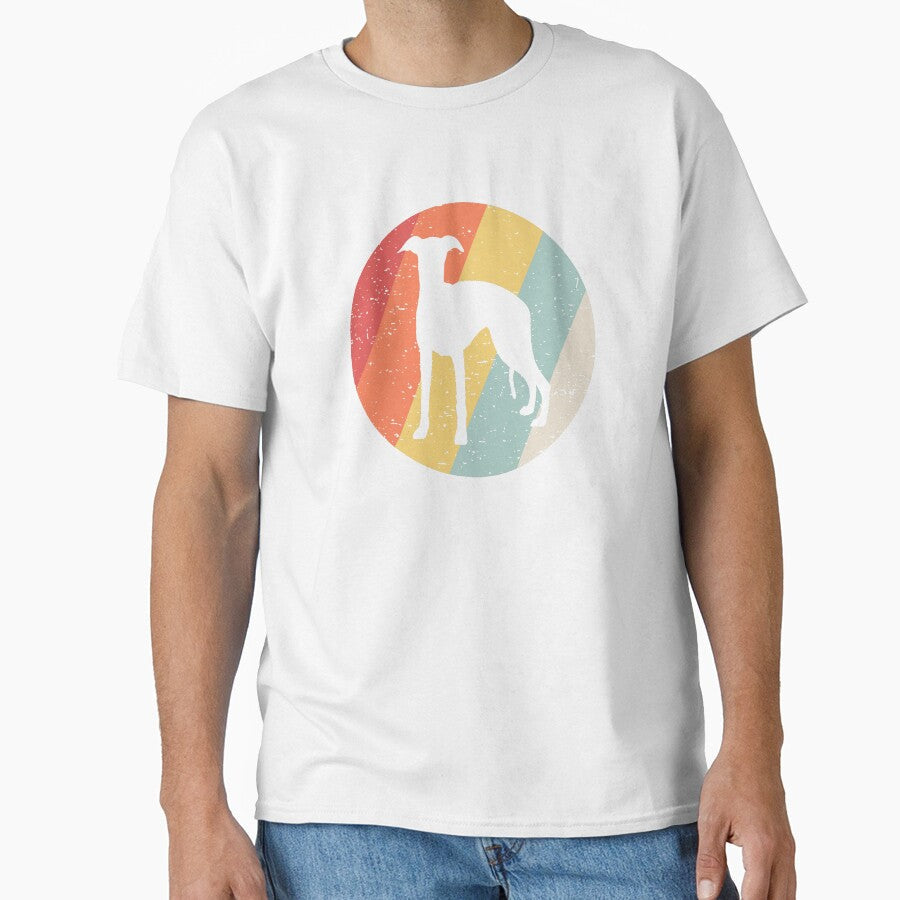 Vintage Retro Whippet by Vanover Designs - Adult & Kids T-Shirts, Sweatshirts & Hoodies apparel design preview 1