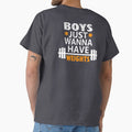 Boys Just Wanna Have Weights Motivation by Graphroad - Adult & Kids T-Shirts, Sweatshirts & Hoodies apparel design preview 1