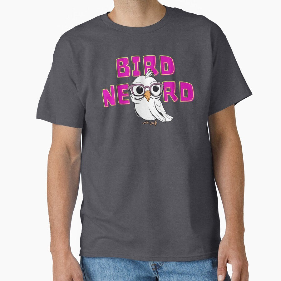 Bird nerd owl pink design by TheWaterBirds - Adult & Kids T-Shirts, Sweatshirts & Hoodies apparel design preview 1