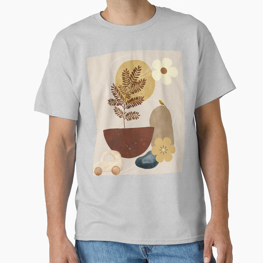 Boho Aesthetic Flowers by MarcelooArt - Adult & Kids T-Shirts, Sweatshirts & Hoodies apparel design preview 1