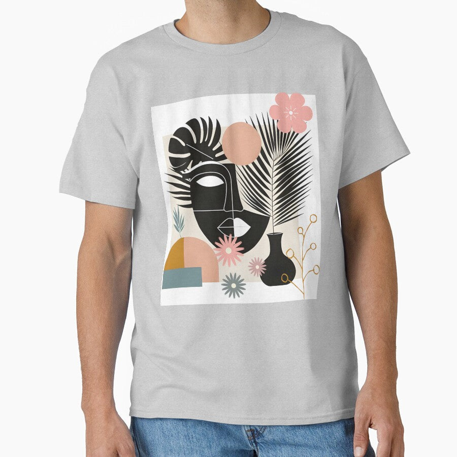 Boho Aesthetic Geometric Flowers by MarcelooArt - Adult & Kids T-Shirts, Sweatshirts & Hoodies apparel design preview 1