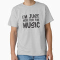 I'm just here for the MUSIC by ChailynReed - Adult & Kids T-Shirts, Sweatshirts & Hoodies apparel design preview 1