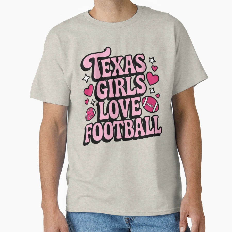 Texas Love Football T-Shirt - Unique Graphic for Adults - T-Shirt, Sweatshirt, Hoodie