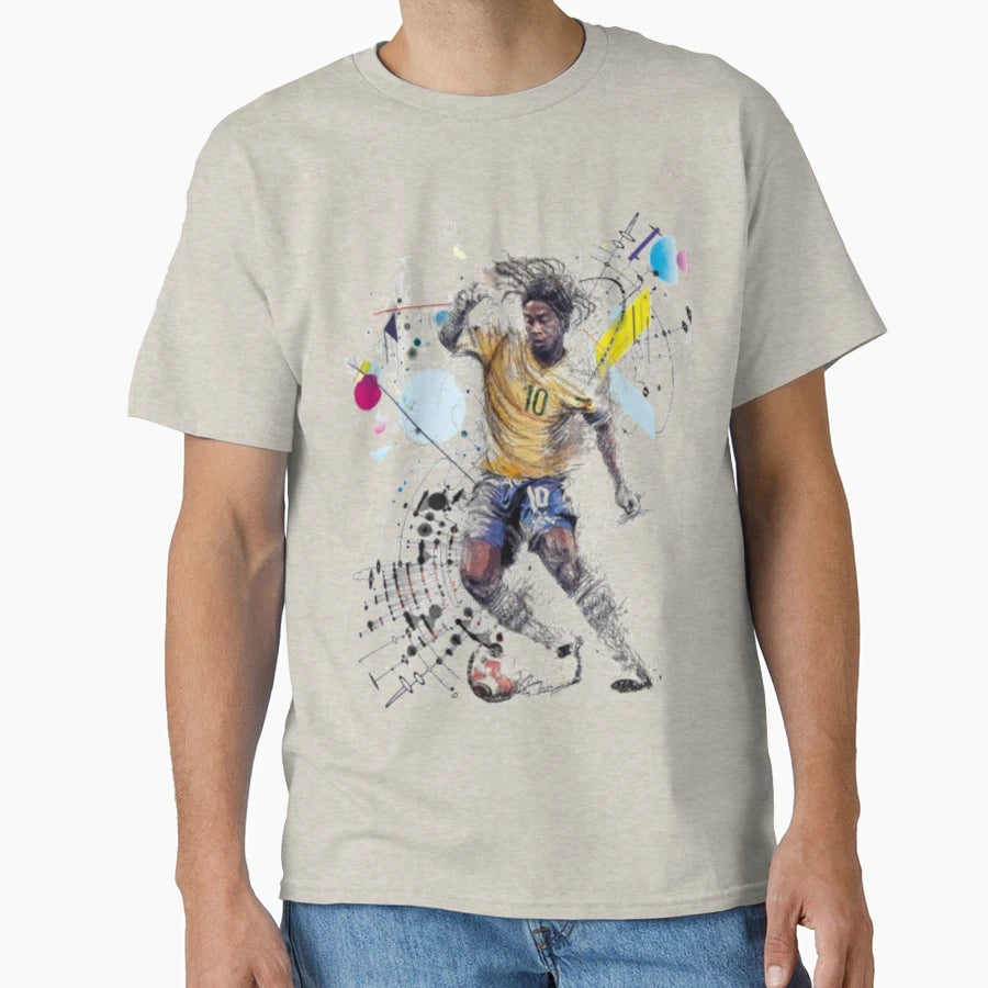Ronaldinho Play Maker T-Shirt - Minimalist Print Men Women - T-Shirt, Sweatshirt, Hoodie