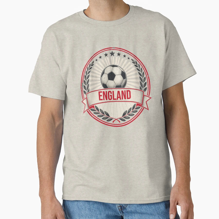 England Soccer Crest English T-Shirt - Casual Everyday Wear for Adults - T-Shirt, Sweatshirt, Hoodie