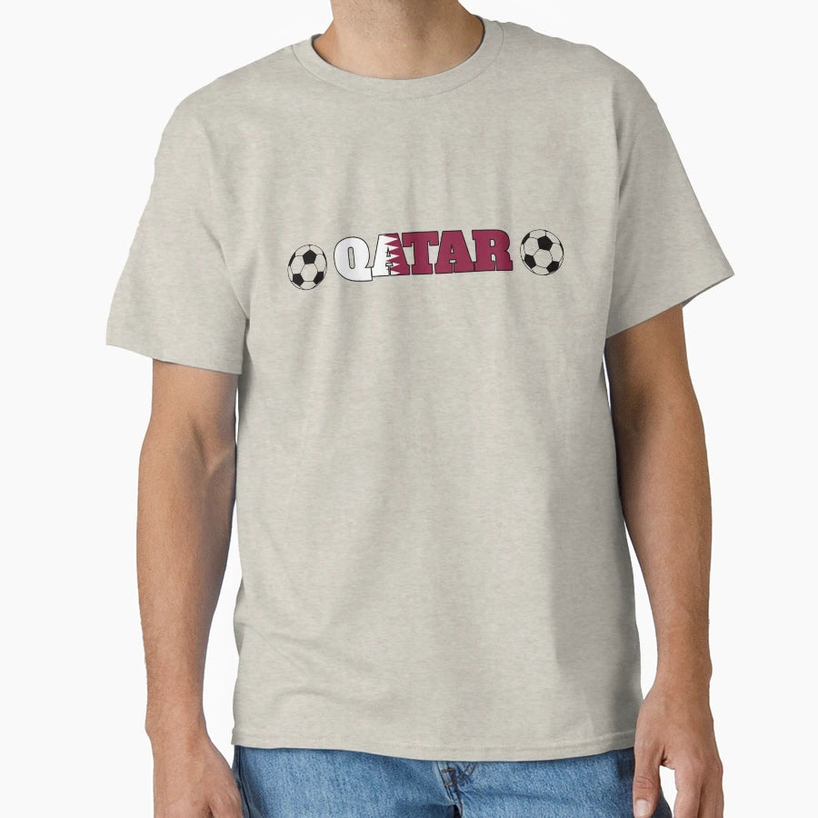 Qatar Soccer Fan T-Shirt - Aesthetic Graphic Unisex - T-Shirt, Sweatshirt, Hoodie