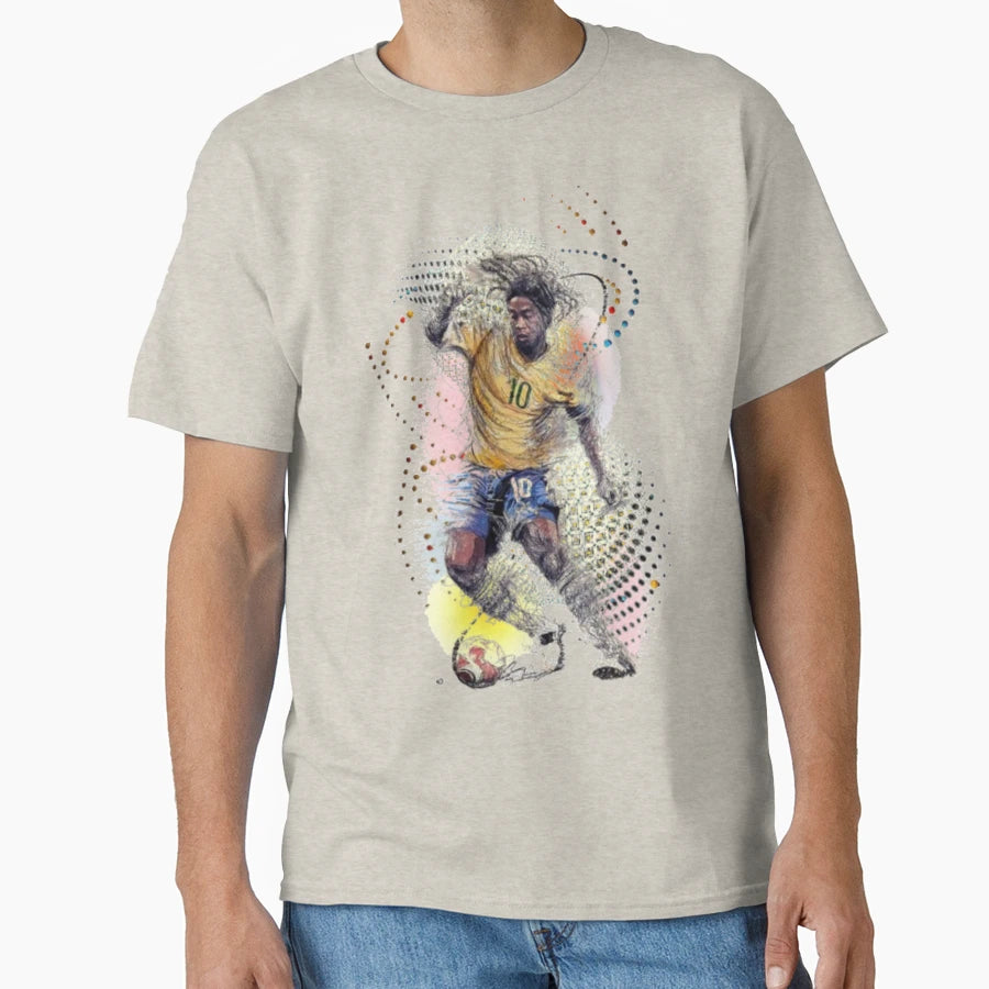 Football Player Ronaldin T-Shirt - Custom Art Print for Adults - T-Shirt, Sweatshirt, Hoodie