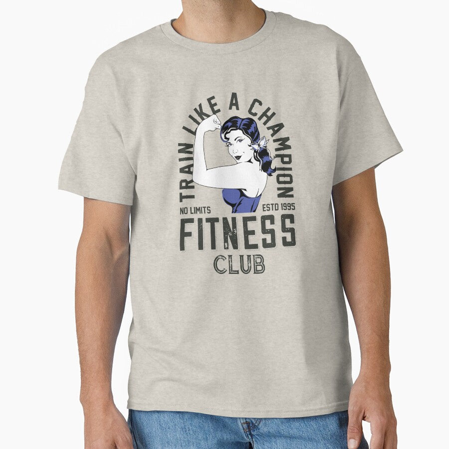 Women's Train Like a Champion Fitness Club by The - Adult & Kids T-Shirts, Sweatshirts & Hoodies apparel design preview 1