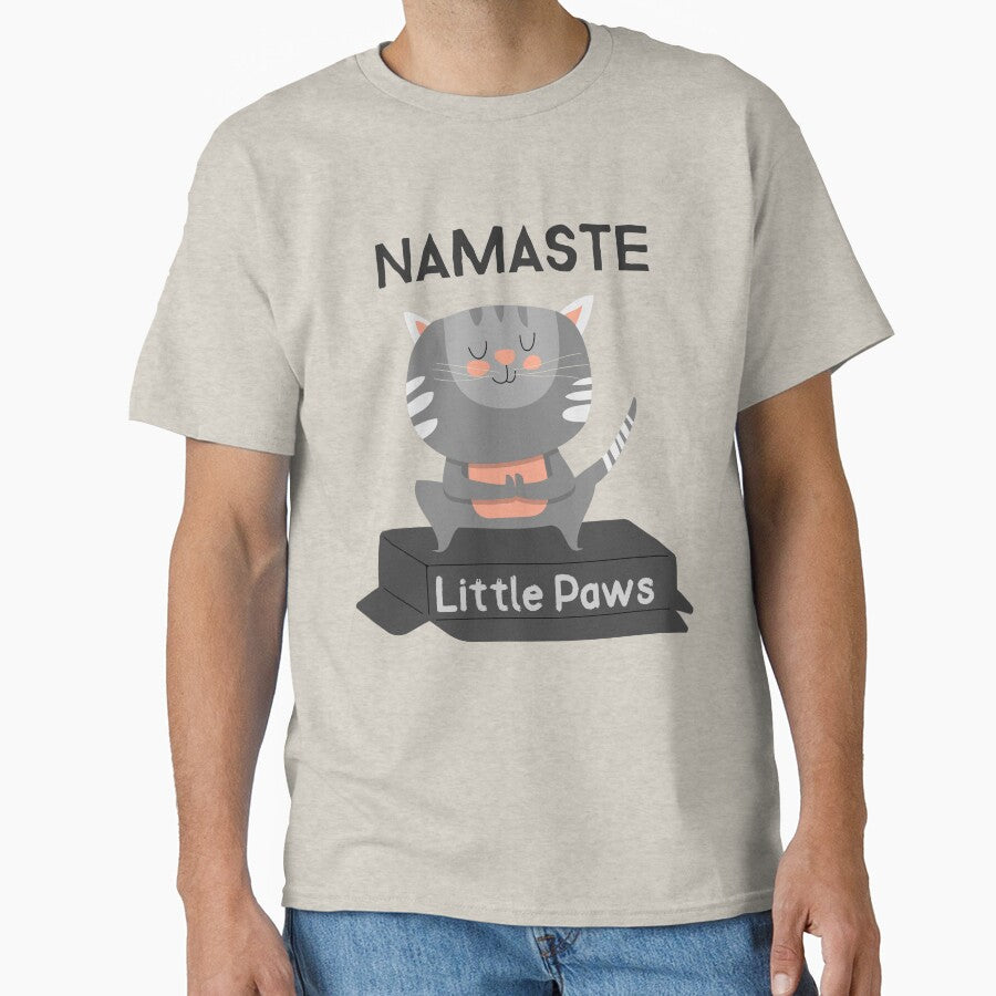 Namaste Little Paws by SarcasticTeez - Adult & Kids T-Shirts, Sweatshirts & Hoodies apparel design preview 1