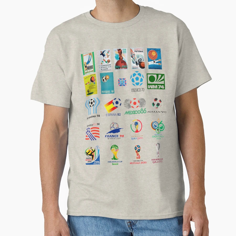 Soccer World Logos T-Shirt - Custom Art Print Unisex - T-Shirt, Sweatshirt, Hoodie