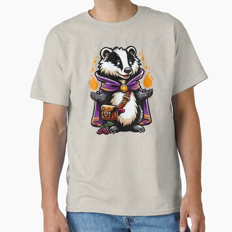 Sorcerer Badger by Ghost on Toast - Adult & Kids T-Shirts, Sweatshirts & Hoodies apparel design preview 1
