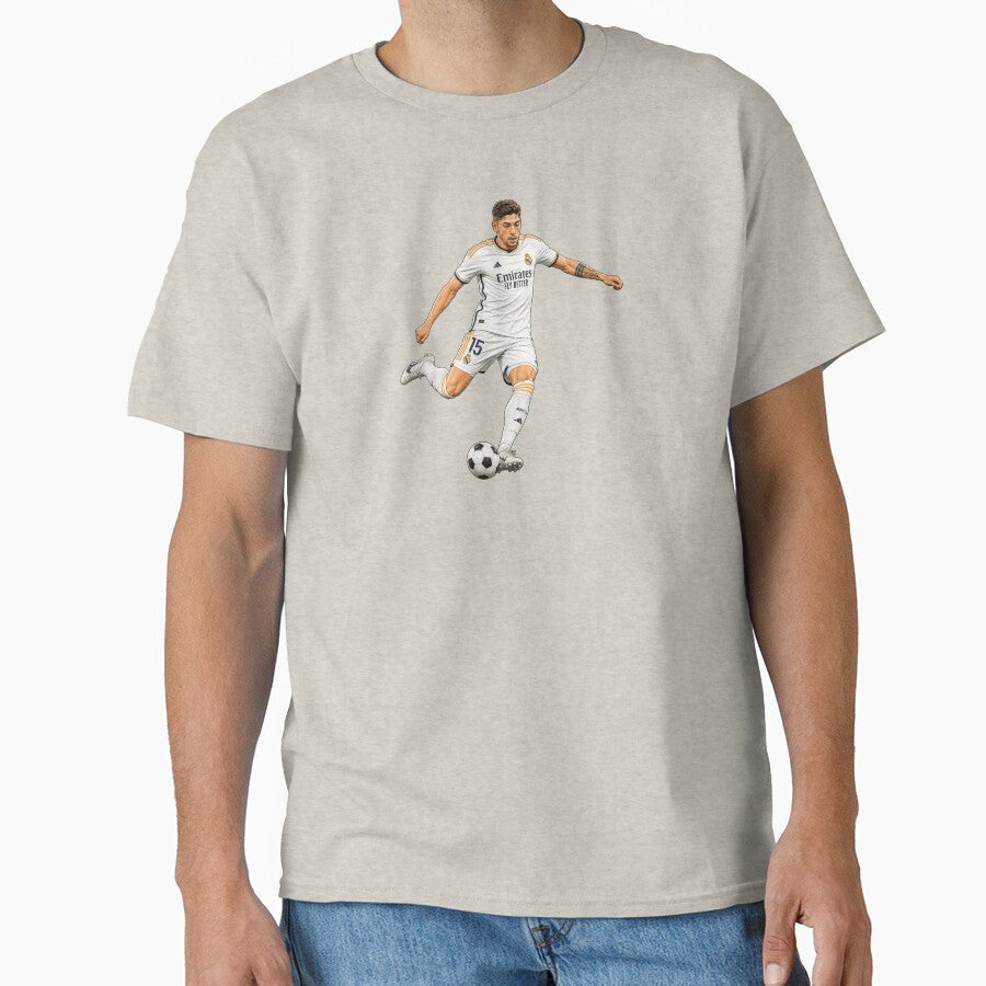 Federico Valverde Real Madrid Football Player by - Adult & Kids T-Shirts, Sweatshirts & Hoodies apparel design preview 1