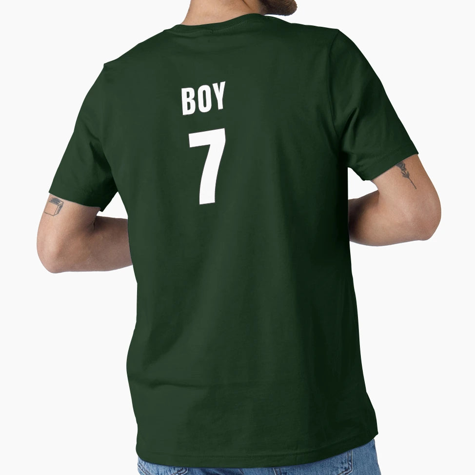 Number 7 Back T-Shirt - Fun Novelty Design for Adults - T-Shirt, Sweatshirt, Hoodie