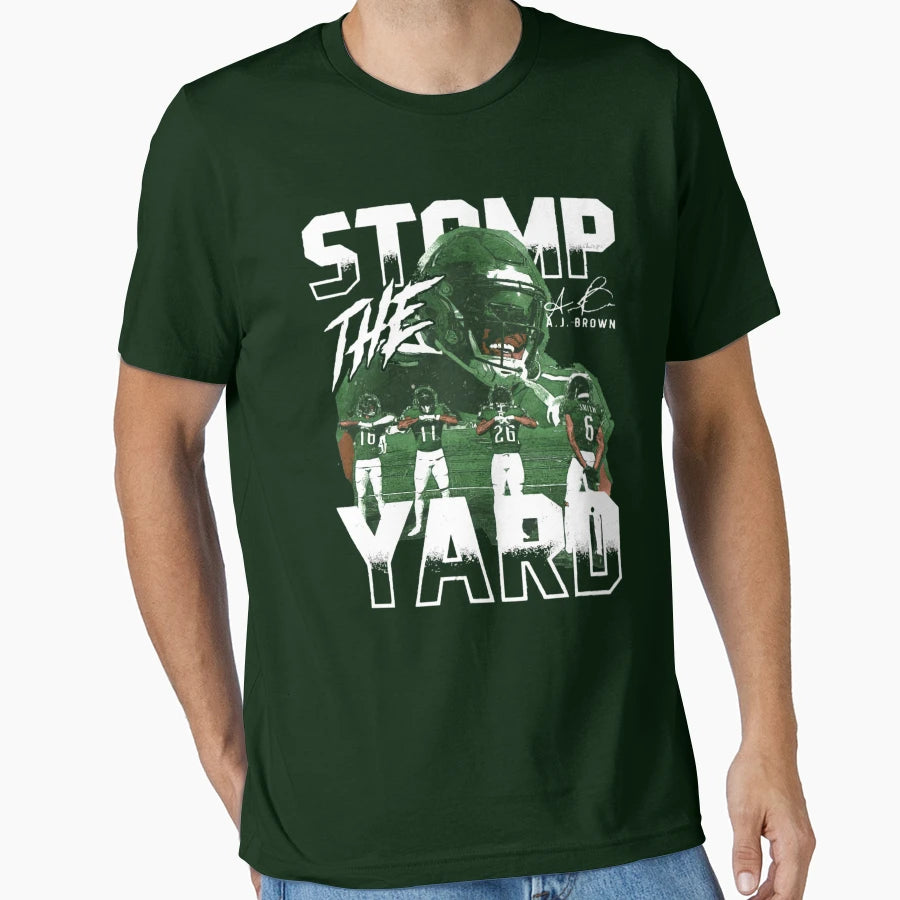 J Brown Stamp Yard T-Shirt - Novelty Apparel for Adults - T-Shirt, Sweatshirt, Hoodie
