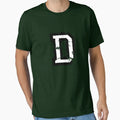 Letter D Distressed Two Color T-Shirt - Fun Novelty Design for Adults - T-Shirt, Sweatshirt, Hoodie