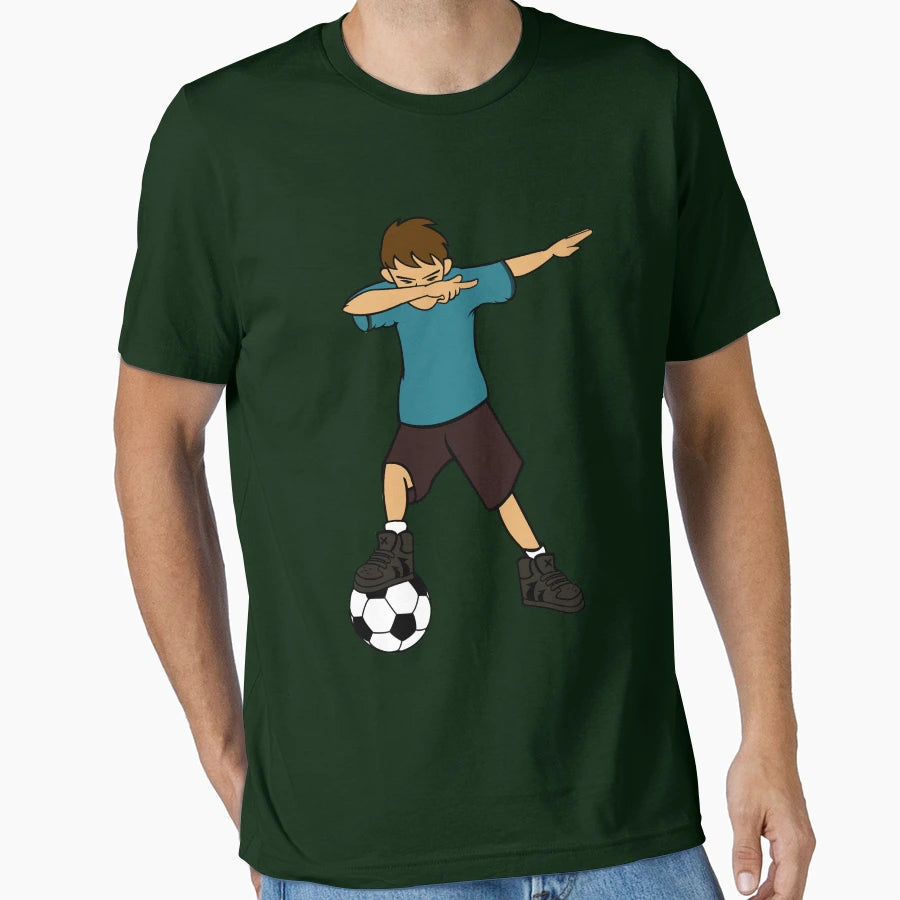 Dabbing Soccer Artwork Football Player T-Shirt - Novelty Apparel Men Women - T-Shirt, Sweatshirt, Hoodie