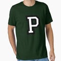 Letter P Two Color T-Shirt - Minimalist Print for Adults - T-Shirt, Sweatshirt, Hoodie