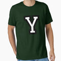 Letter Y Two Color T-Shirt - Custom Art Print Men Women - T-Shirt, Sweatshirt, Hoodie