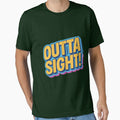 Outta Sight Neon Retro by ArtComixHaven - Adult & Kids T-Shirts, Sweatshirts & Hoodies apparel design preview 1